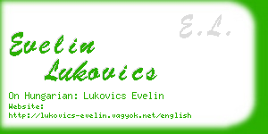 evelin lukovics business card